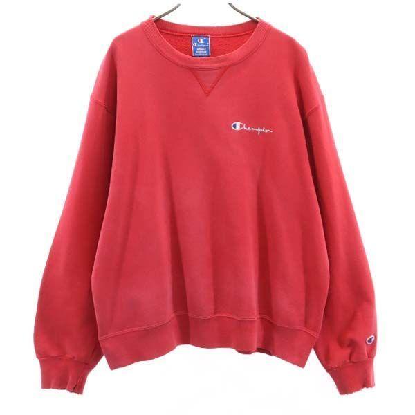 チャンピオン 90s Usa製 リバース リバースウィーブ ロゴ刺繍 スウェット Xl 赤 Champion 紺タグ トレーナー メンズ 古着 Qu Fre Mtr Big 2nd 通販 Yahoo ショッピング