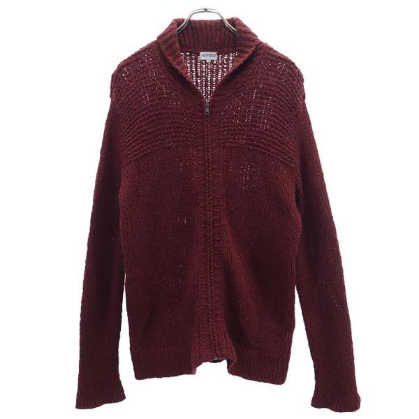 ケンゾーオム ウールブレンド ニットジャケット 3 ボルドー KENZOHOMME