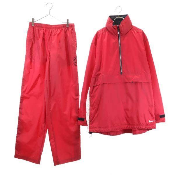 ナイキ 90s ウインドブレーカー 上下 セットアップ M 赤 Nike ナイロン ハーフジップ 収納型フード スポーツ トレーニング メンズ 古着 Pdown Qu Fre 62 Mst Big 2nd 通販 Yahoo ショッピング