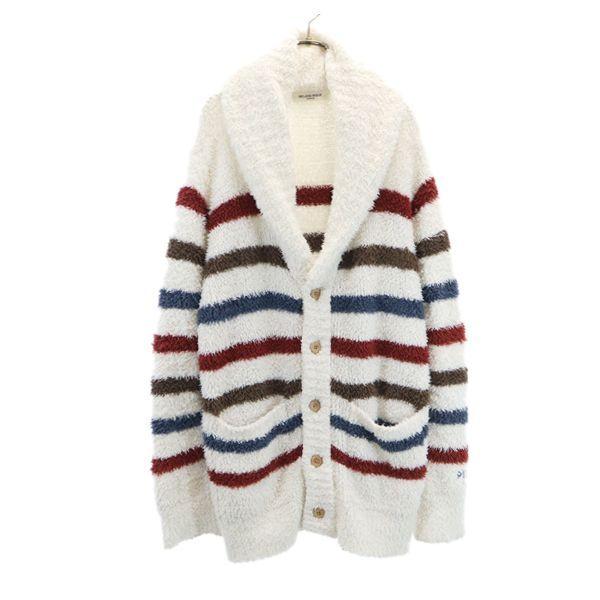 ジェラートピケ ボーダー ロングカーディガン M Gelato Pique フワモコ 長袖 レディース 古着 1226 Qu Nag 2340 Wca Big 2nd 通販 Yahoo ショッピング
