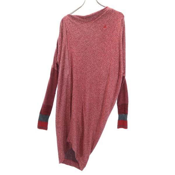 ヴィヴィアンウエストウッド Red Label コットンニット 変形 アシンメトリー ワンピース 2 赤 Vivienne Westwood レディース 古着 Pd Qu Nag 4593 Wht Big 2nd 通販 Yahoo ショッピング