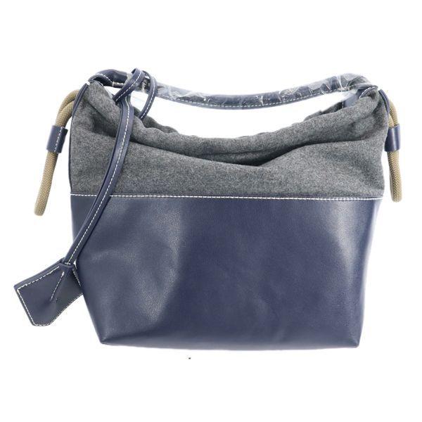 未使用 ナノユニバース Odorantes 異素材コンビ ショルダー バッグ F 紺 白グレー Nano Universe レディース 古着 Sh Bag 132 Bag Big 2nd 通販 Yahoo ショッピング