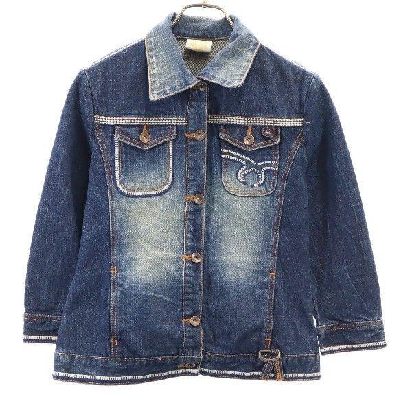 レッドペッパー デニム ジャケット 2 Red Pepper 七分袖 ロゴ刺繍 ジージャン レディース 0210 Top 1222 Wjj Big 2nd 通販 Yahoo ショッピング