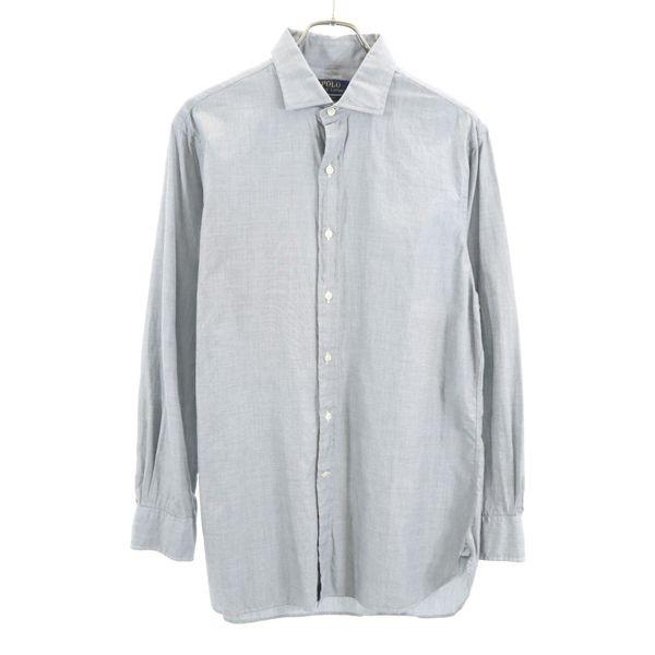 ポロラルフローレン 長袖 シャツ 16 グレー Polo Ralph Lauren スリムフィット メンズ 古着 0424 Top Mls Big 2nd 通販 Yahoo ショッピング