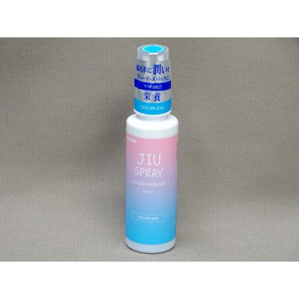 商品名 JIUスプレー スエード専用補色スプレー ナチュラルカラー ナチュラル甲材 底材 靴幅 サイズ 商品説明 起毛革（スエード、ヌバック、ムートン、ベロア等）の靴に潤いを与えるスプレーです。靴意外にもカバンや服にも使用できます。カラーレ...