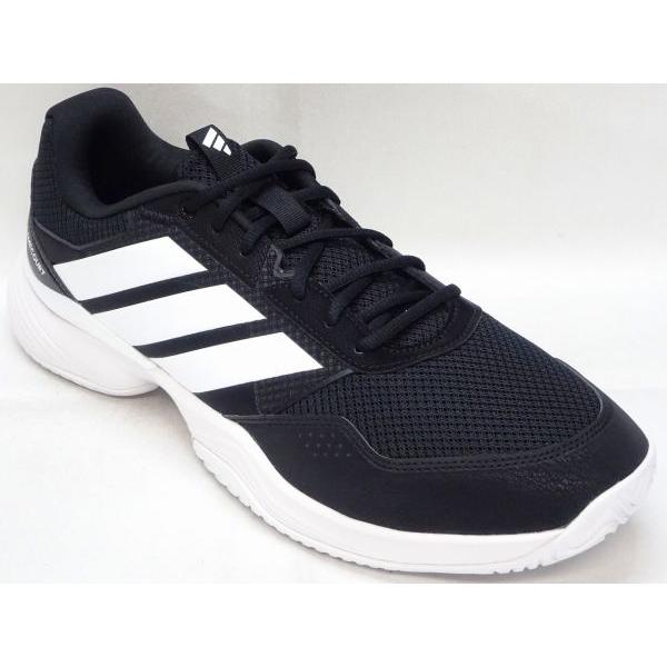 us 13 (31cm) アディダス[テニス]  GAMECOURT 3 M WIDE AC KK0715 ブラック/ホワイト アディダス  big-b