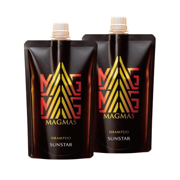 【まとめ買い】サンスター MAGMAS（マグマス）亜鉛導入シャンプー 詰替え用2個セット ボリュームアップ スカルプ 頭皮ケア メンズ 男性用
