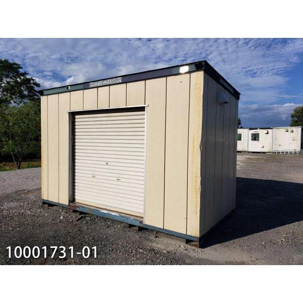 3.6m シャッター付ユニットハウス 2坪 4帖 6.6平米 中古プレハブ 3.6m シャッター付ユニットハウス 2坪 4帖 6.6平米 中古プレハブ