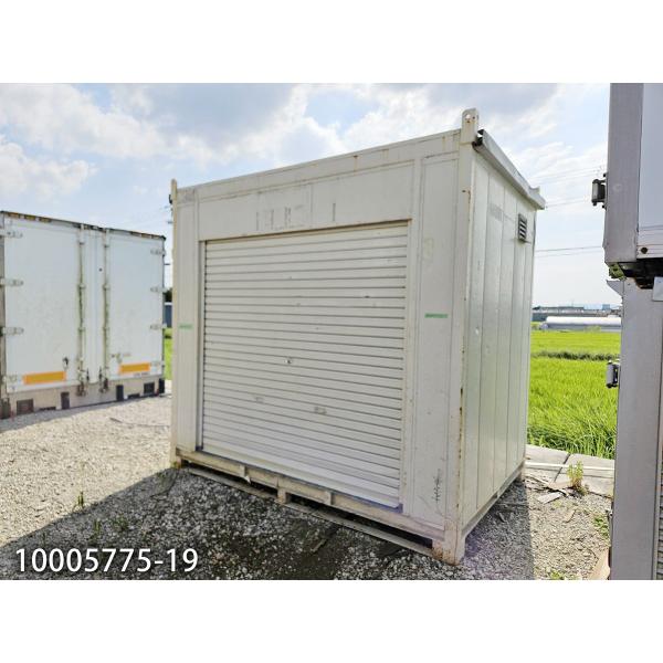 2.7m シャッター付コンテナ 中古 1.5坪 2.9畳 4.9平米 休憩所 簡易