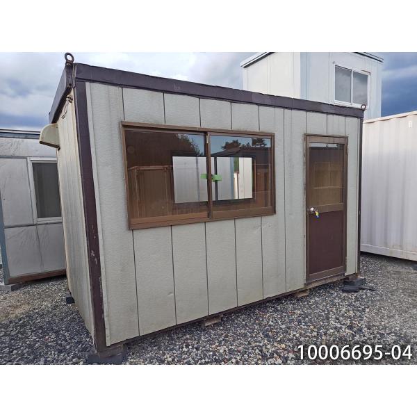 プレハブ 2.2坪 4畳半 3.7m 2.2坪 ユニットハウス 中古 4.5畳 7.4平米 倉庫 物置 休憩所 簡易