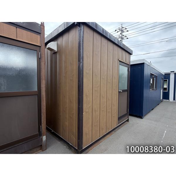 2.4m 1.3坪 ユニットハウス 中古 2.6畳 4.2平米 開戸 事務所 倉庫 物置 店舗 仮設 車屋 休憩室 タイニーハウス スーパーハウス コンテナハウス 10008380-03