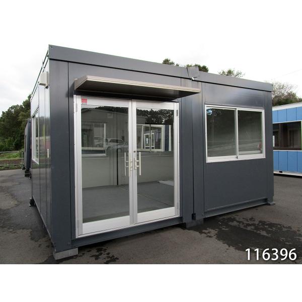 スーパーハウス　プレハブ　早い者勝ち！2 中古ユニットハウス 2連棟 5.2坪 3.7m 10.4帖 17.2平米 中古プレハブ