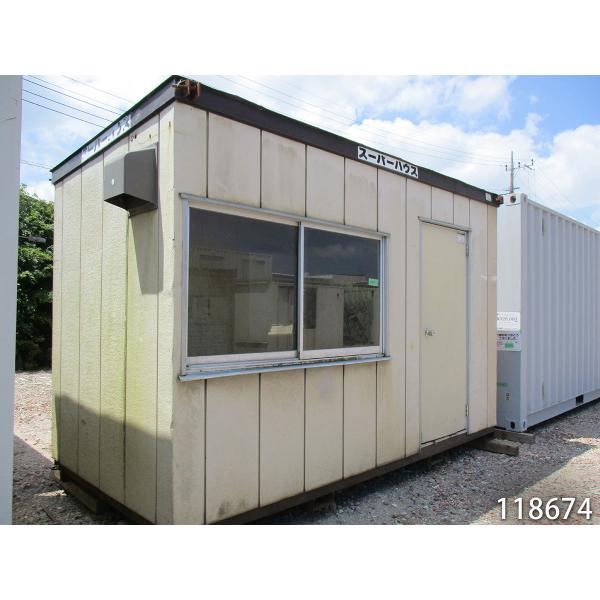 中古ユニットハウス、プレハブ 中古ユニットハウス 中古プレハブ 中古コンテナ 3.8m 2坪 4帖 6.7平米