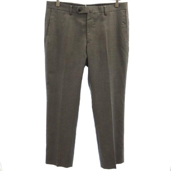 NOLLEY'S ノーリーズ ウール スラックスパンツ 48 グレー メンズ 古着 中古