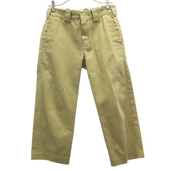ROSE BUD ローズバッド ディッキーズ別注 クロップドパンツ 1 ベージュ DICKIES レディース 古着 中古