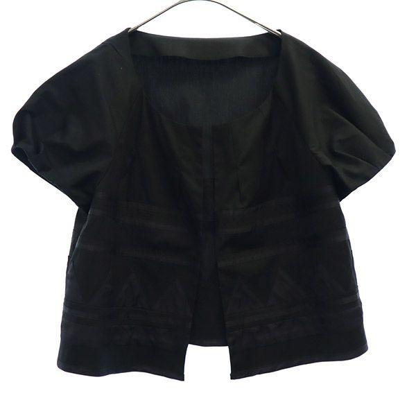 DKNY DONNA KARAN NEW YORK ダナキャランニューヨーク 総柄 半袖 カットソー 4 ブラック レディース 古着 中古