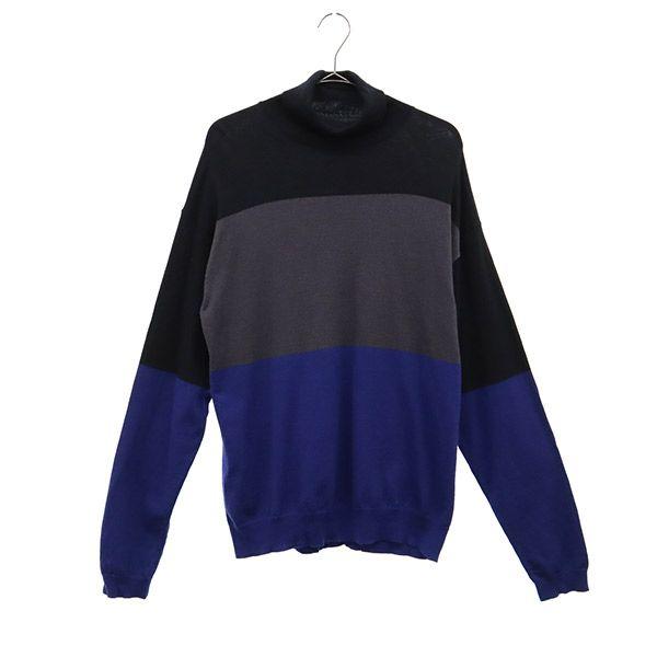 UNIQLO ユニクロ プラスジェイコラボ 切替 長袖 ウールブレンド ニット M #NAME? レディース 古着 中古
