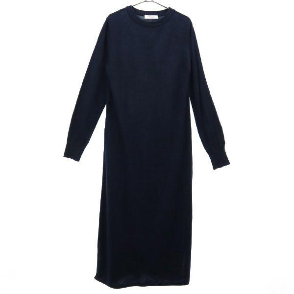 Sonny Label サニーレーベル 長袖 ロングワンピース F ネイビー アーバンリサーチ レディース 古着 中古