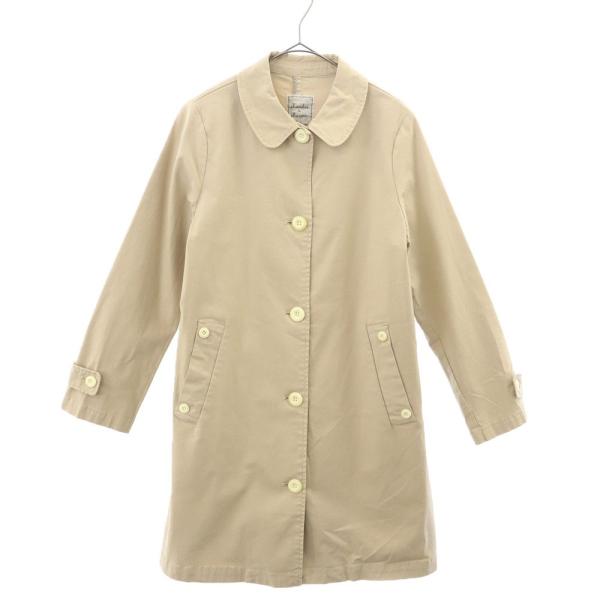 Chambre de Charme シャンブルドゥシャーム ステンカラーコート F ベージュ レディース 古着 中古