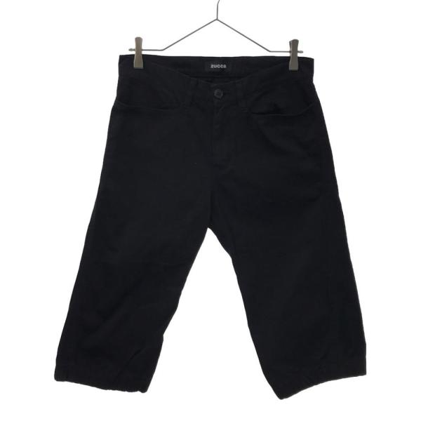 ZUCCa ズッカ 日本製 コットン ハーフパンツ M ブラック レディース 古着 中古