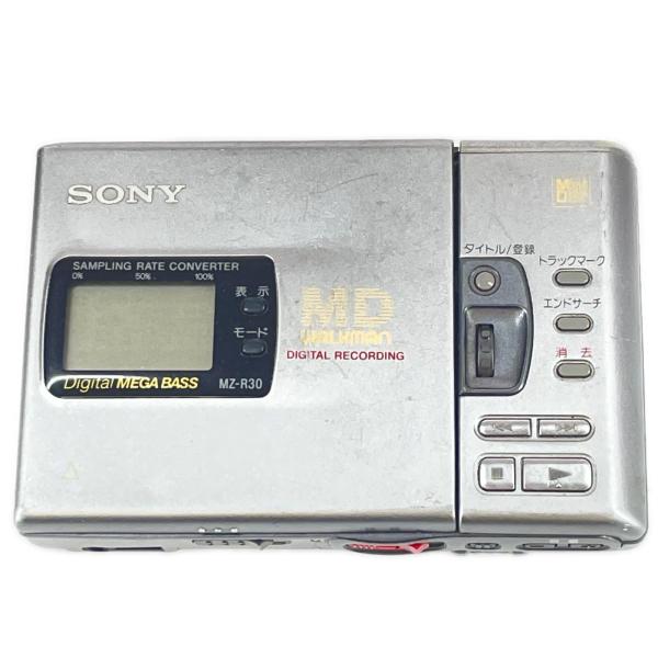 ジャンク SONY ソニー ポータブルカセットプレーヤー MZ-R30 シルバー 録音/再生兼用機