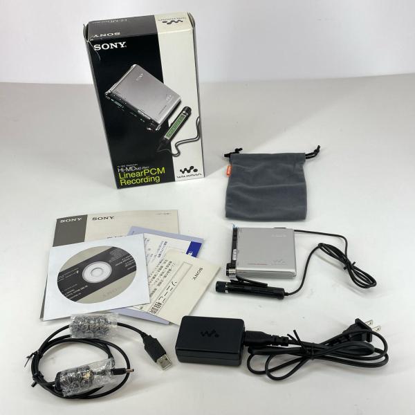 希少 美品 SONY ソニー Hi-MD ポータブルMDプレーヤー MZ-RH1 録音再生ポータブルMD ウォークマン