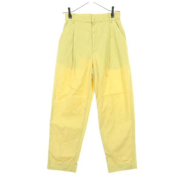 美品 BEAUTY＆YOUTH ビューティーアンドユース 日本製 テーパードパンツ S イエロー UNITED ARROWS ユナイテッドアローズ レディース 古着 中古