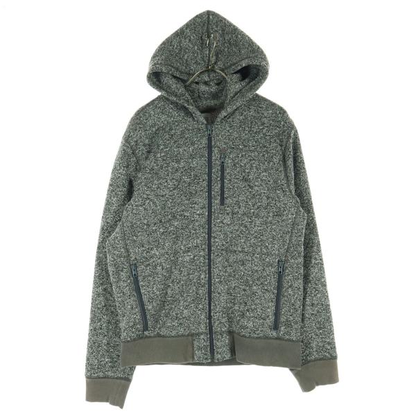 GAP ギャップ 裏起毛 長袖 ジップパーカー M グレー メンズ 古着 中古
