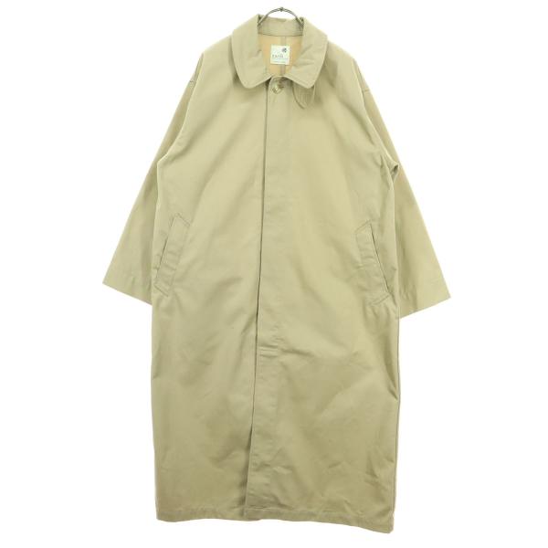 earth music&amp;ecology アースミュージックアンドエコロジー 長袖 ステンカラーコート F カーキベージュ レディース 古着 中古
