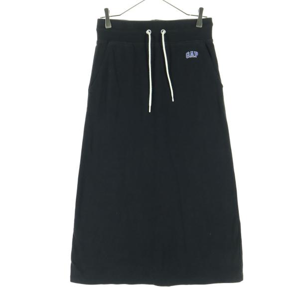 GAP ギャップ スウェット ロングスカート S ブラック レディース 古着 中古