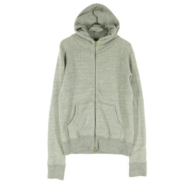 URBAN RESEARCH DOORS アーバンリサーチドアーズ コットン 日本製 長袖 スウェット ジップパーカー F グレー レディース 古着 中古