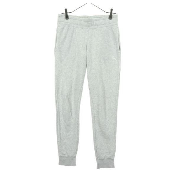 PUMA プーマ ワンポイントロゴ スウェット ジョガーパンツ M ライトグレー メンズ 古着 中古
