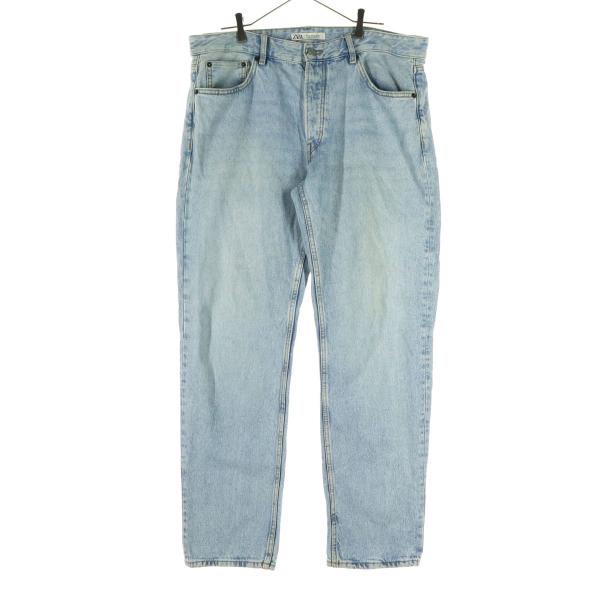 ZARA ザラ コットン デニムパンツ 46 ブルー系 メンズ 古着 中古