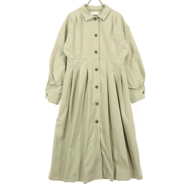 AZUL by moussy アズールバイマウジー 長袖 ステンカラーコート S ベージュ レディース 古着 中古