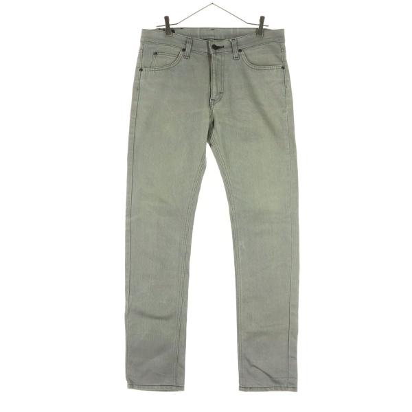 Lee リー 日本製 コットン ストレートデニムパンツ 32 グレー系 メンズ 古着 中古