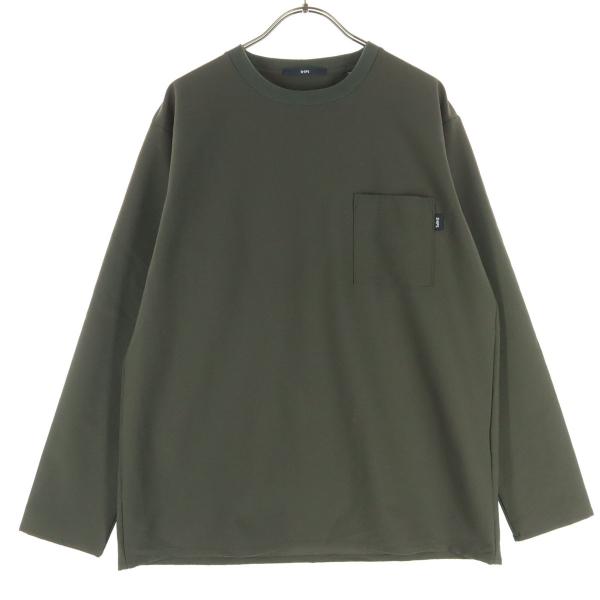 SHIPS シップス 日本製 長袖 Tシャツ S チャコールグレー系 ロンT カットソー メンズ 古着 中古