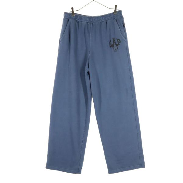 GAP ギャップ プリント スウェットパンツ M ライトネイビー系 メンズ 古着 中古