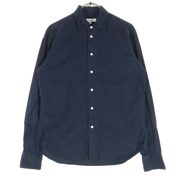 BEAUTY＆YOUTH ビューティーアンドユース 長袖 コットンシャツ XS ネイビー UNITED ARROWS メンズ 古着 中古