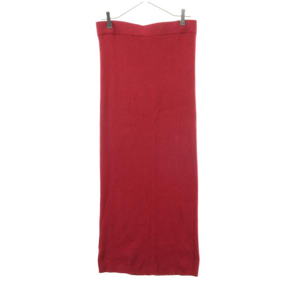 GAP ギャップ ミモレ丈 タイトスカート M レッド レディース 古着 中古