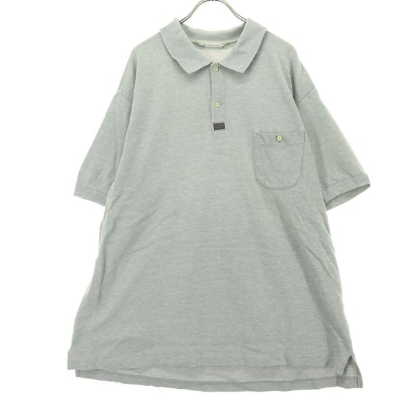 PAPAS（パパス） 半袖 ポロシャツ グレー メンズ 古着 中古 : BIG2nd