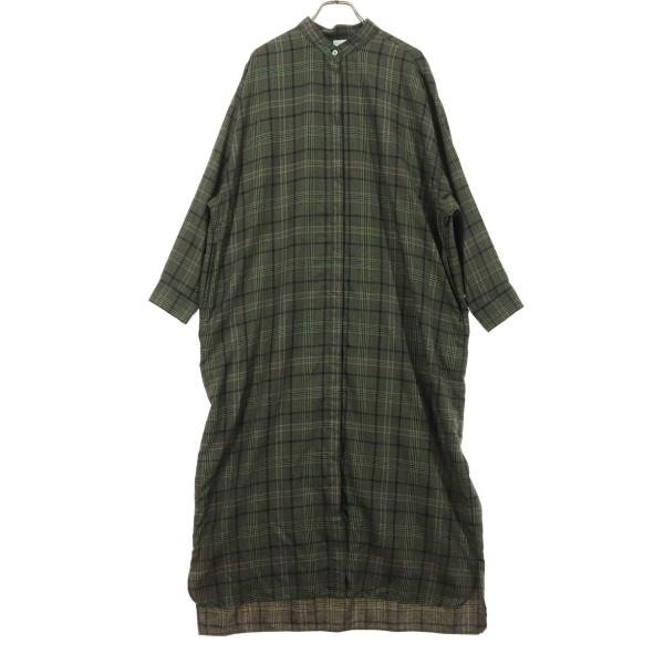URBAN RESEARCH DOORS アーバンリサーチドアーズ チェック柄 長袖 シャツワンピース One レディース 古着 中古
