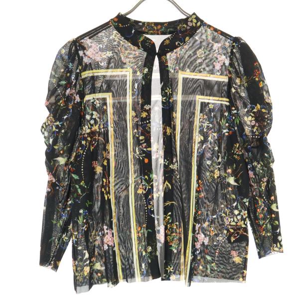VIVIENNE TAM（ヴィヴィアンタム） 美品 花柄 5分袖 ブラウス L