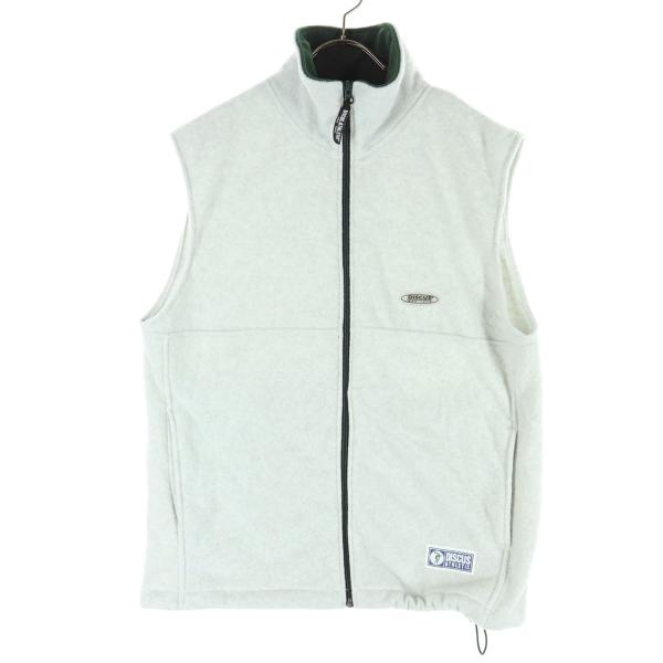 DISCUS ATHLETIC ディスカスアスレチック 裏起毛 ワンポイントロゴ ノースリーブ ベスト M グレー系 メンズ 古着 中古