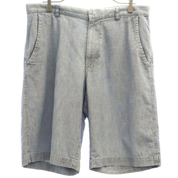 Banana Republic バナナリパブリック シャンブレー ショートパンツ w34 ブルー メンズ 古着 中古
