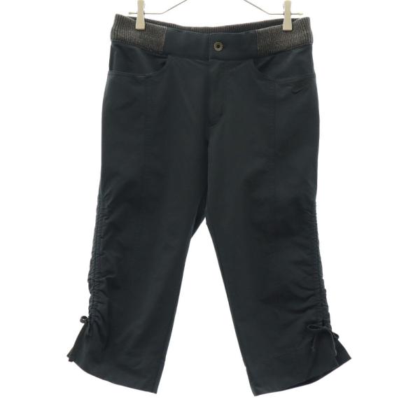 NIKE ナイキ トレーニング クロップドパンツ M ブラック スポーツ レディース 古着 中古