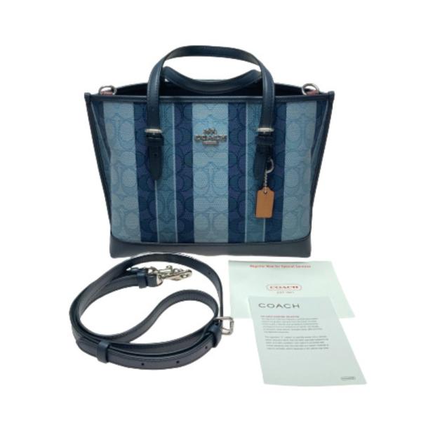 COACH ◎◎ コーチ 2wayバッグ シグネチャー ストライプ C8416