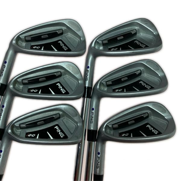 PING i20 アイアン 6本(5-W) NS950GH (S) 黒ドット PING ピン i20 5-9.P 6本 アイアンセット レフティ 紫ドット N.S.PRO
