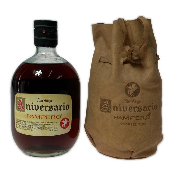 Pampero Aniversario パンペロ アニバサリオ スピリッツ ラム 750ml 40度 革袋付 未使用に近い 未開栓