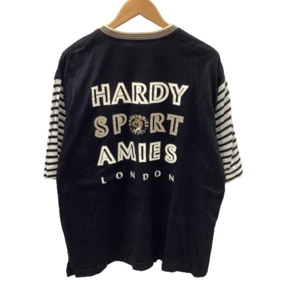 HARDY AMIES ハーディエイミス メンズ Tシャツ SIZE M ブラック やや傷
