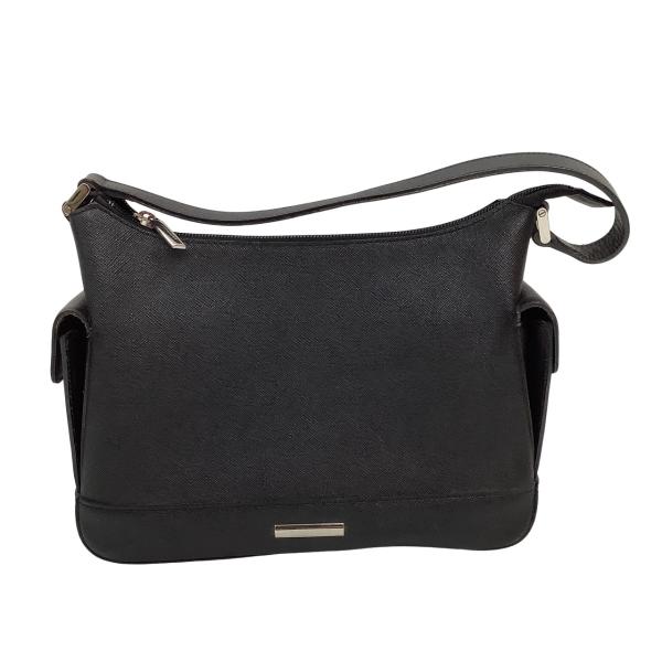 未使用タグ付✨BURBERRY ハンドバッグ ナイロン ハンドルレザー ブラック BURBERRY バーバリー ロゴ ハンドバッグ レザー レディース